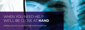 Getting you back on your feet with good honest law