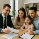 Warning signs of unregulated probate companies — family reviewing estate documents